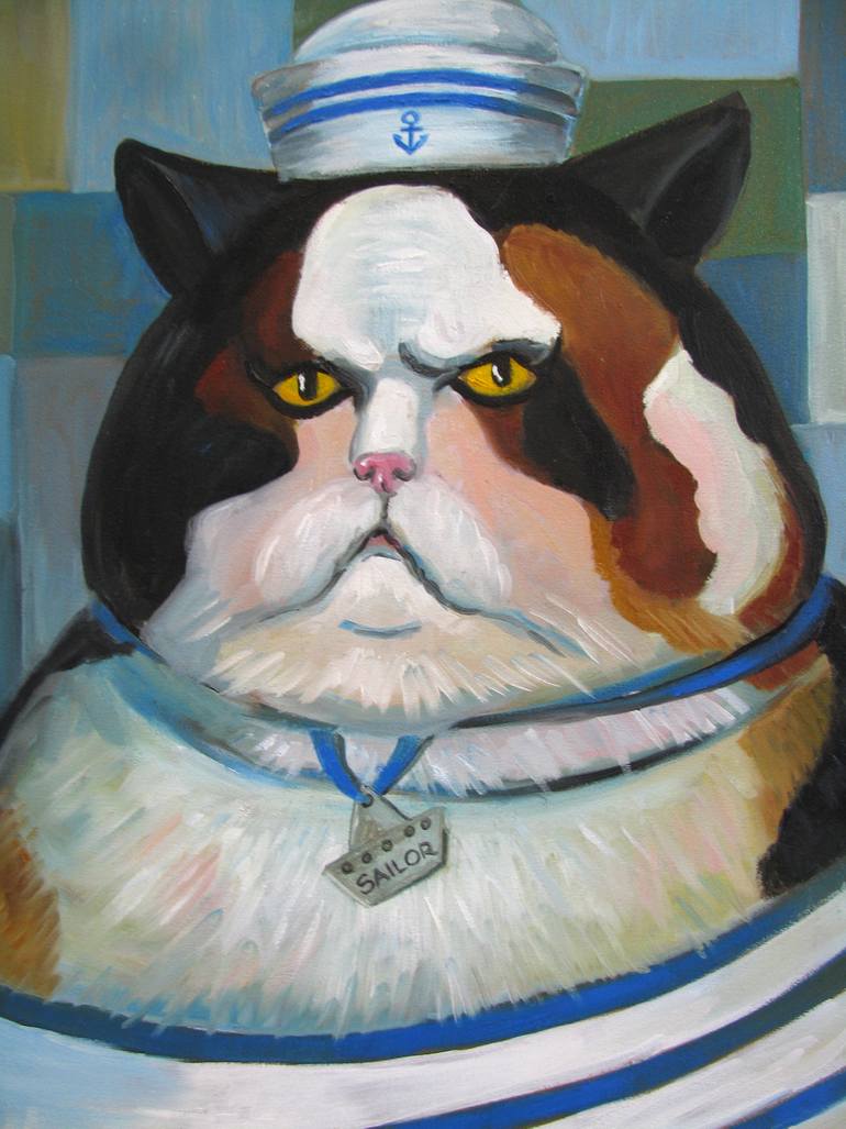 Original Figurative Animal Painting by Daiga CēDere-SalnāJa