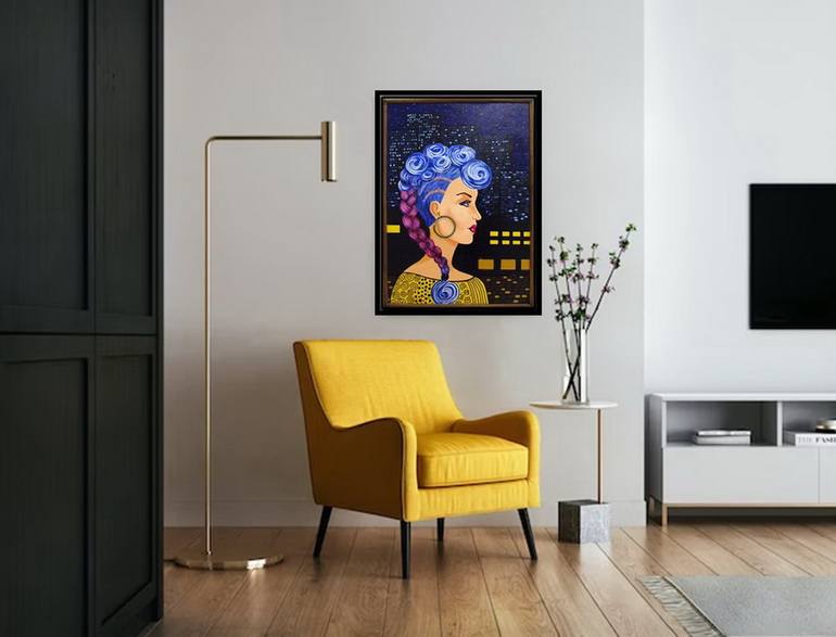 Original Abstract Expressionism People Painting by Daiga CēDere-SalnāJa