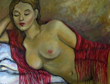 Original Fine Art Nude Paintings by Daiga Cēdere-Salnāja