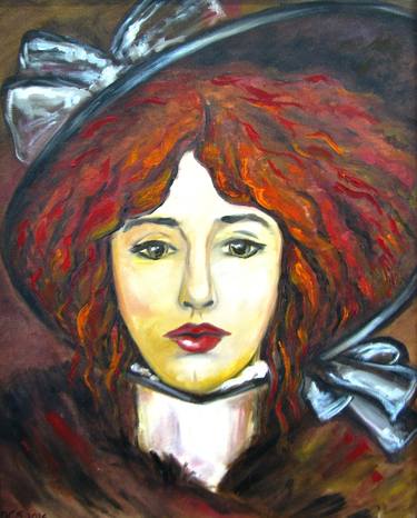 Portrait of a young woman Iveta. (Guy de Maupassant „Yvette”) thumb