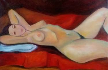 Original Fine Art Nude Paintings by Daiga Cēdere-Salnāja