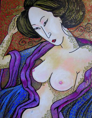 Geisha with tatoo. thumb