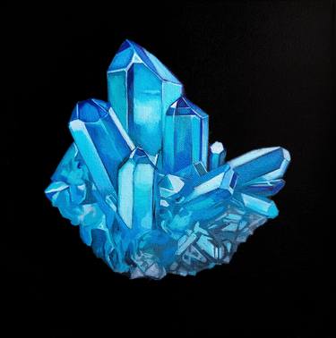 Blue quartz cluster thumb