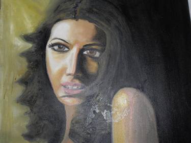 Saatchi Art Artist Lucky Sahota; Paintings, “Bollywood Girl 2009” #art