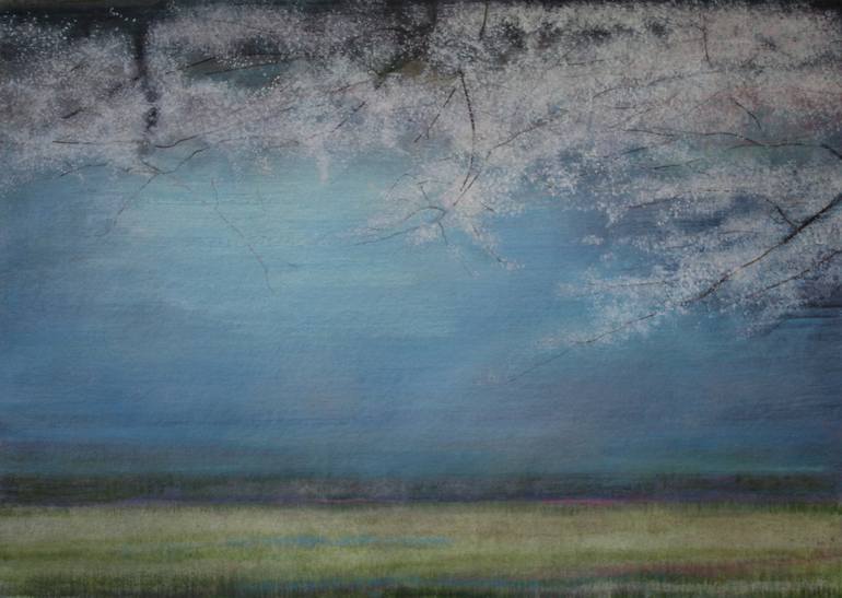 Blossom by the River Painting by Thomas Lamb Saatchi Art