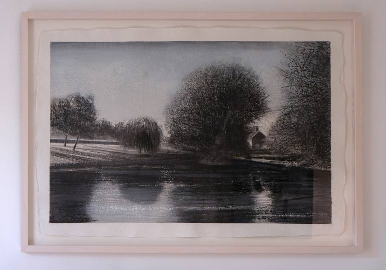 Original Landscape Drawing by Thomas Lamb