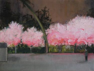 Cherry Trees at Night study thumb