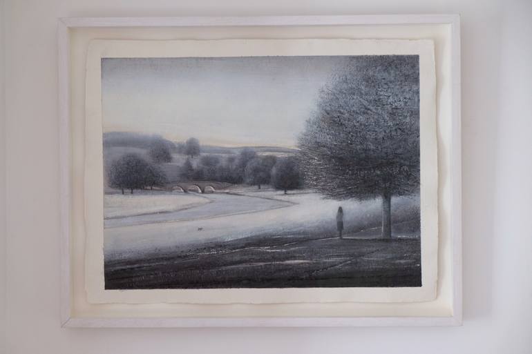 Original Fine Art Landscape Drawing by Thomas Lamb