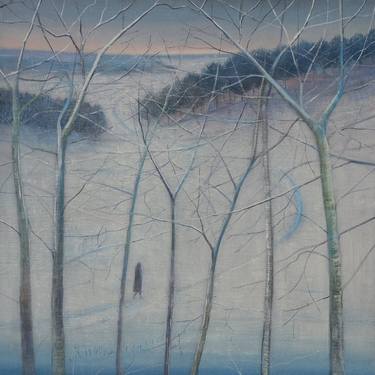 Saatchi Art Artist Thomas Lamb; Paintings, “Morning Snow through Tree Branches” #art