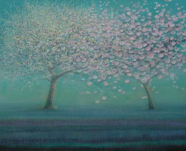 Saatchi Art Artist Thomas Lamb; Paintings, “Two Trees in Blossom” #art