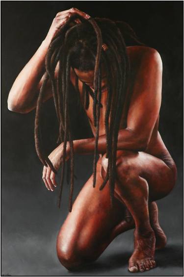 Original Realism Nude Paintings by M Vlasic