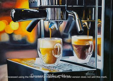 Original Photorealism Food & Drink Paintings by Raceanu Mihai-Adrian