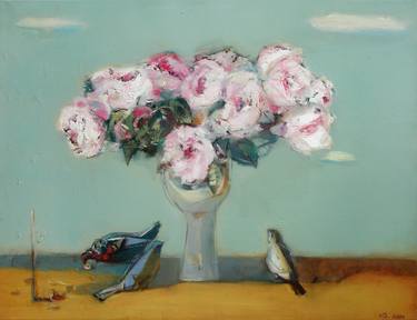 Print of Floral Paintings by Vladimir Brodetsky