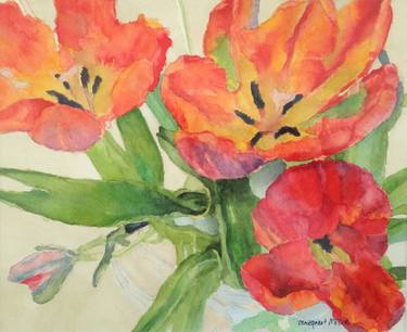 Original Floral Painting by Margaret Miller