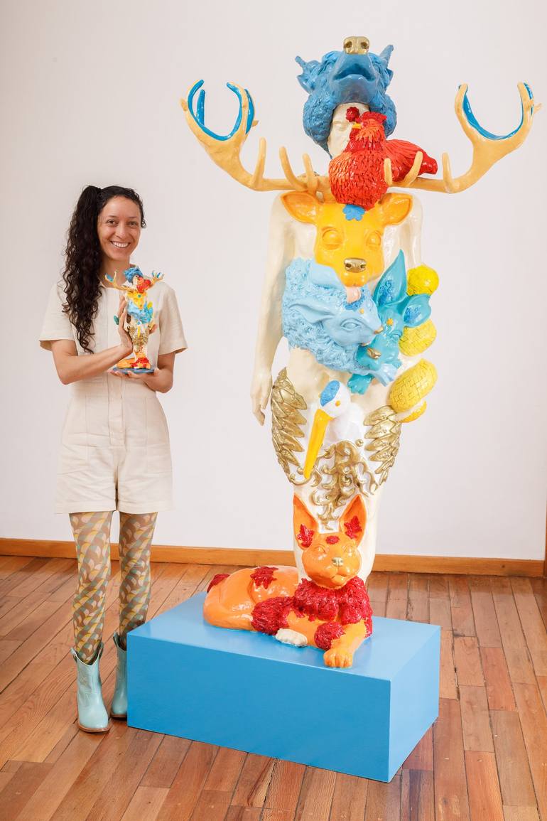Original Contemporary Animal Sculpture by Alejandra Zermeño -Ake