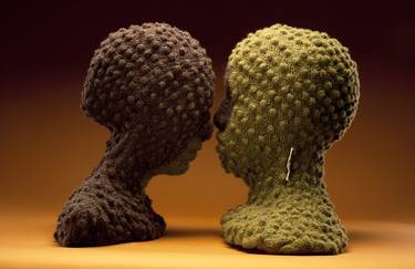 Original Figurative Love Sculpture by Alejandra Zermeño -Ake
