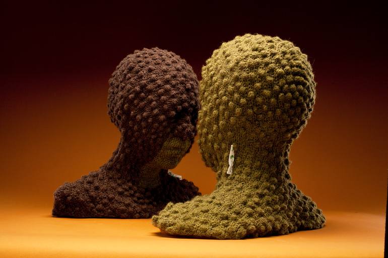 Original Figurative Love Sculpture by Alejandra Zermeño -Ake