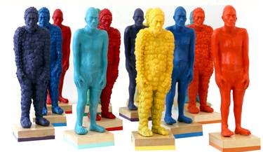 Original Figurative Men Sculpture by Alejandra Zermeño -Ake