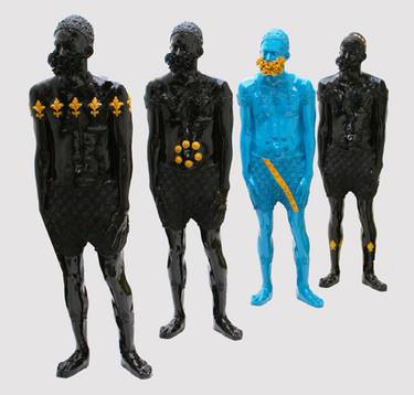 Original Figurative Men Sculpture by Alejandra Zermeño -Ake