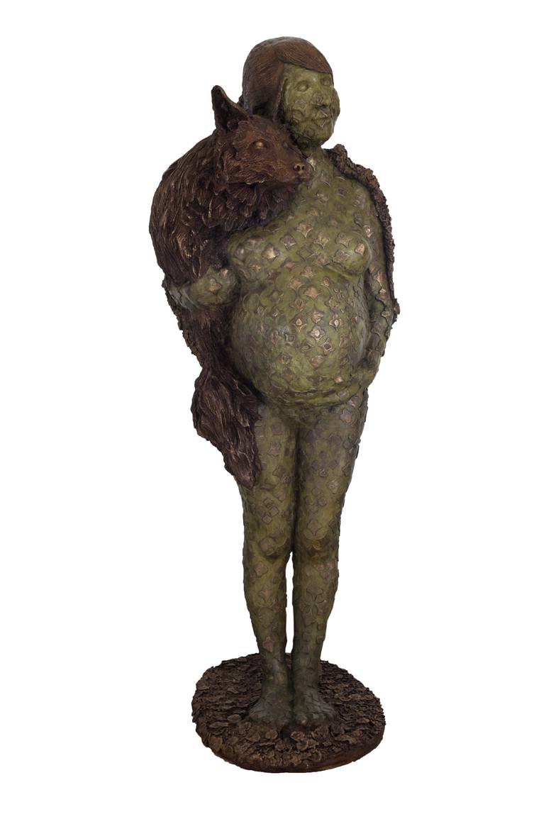Original Figurative Animal Sculpture by Alejandra Zermeño -Ake