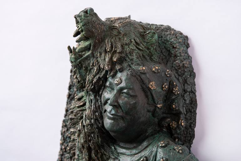 Original Figurative People Sculpture by Alejandra Zermeño -Ake