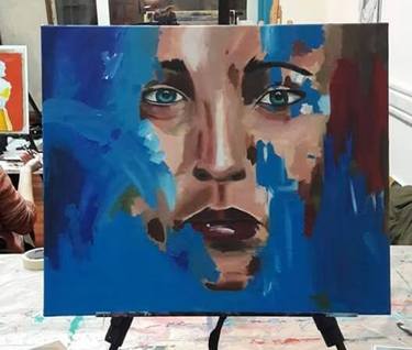 Original Portrait Painting by Florencia Gullo Ostria