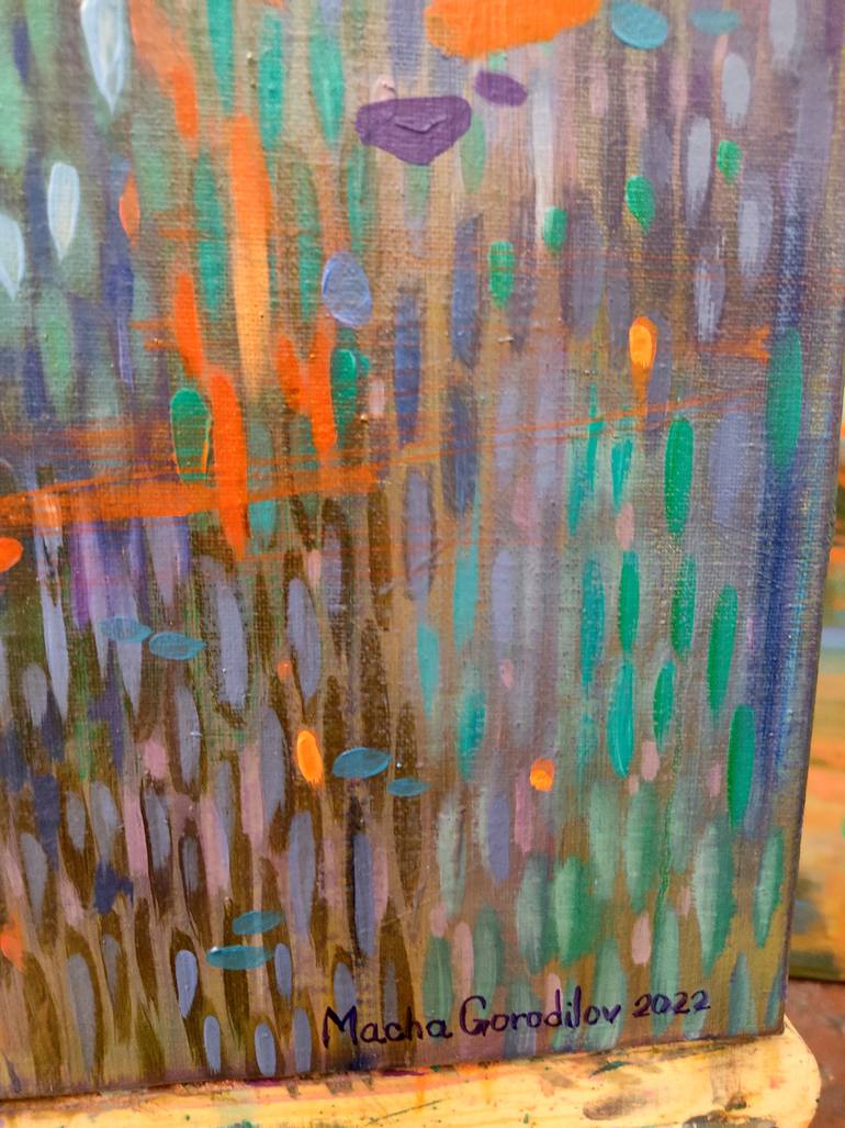 Original Abstract Expressionism Abstract Painting by Macha Gorodilov