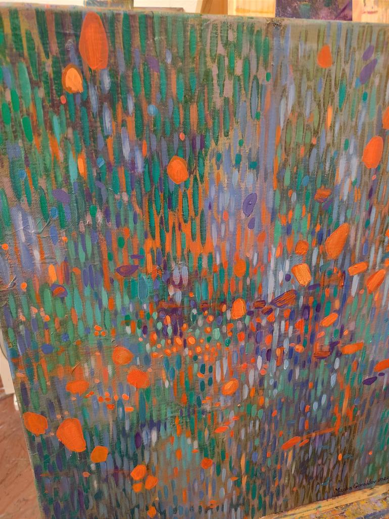Original Abstract Expressionism Abstract Painting by Macha Gorodilov