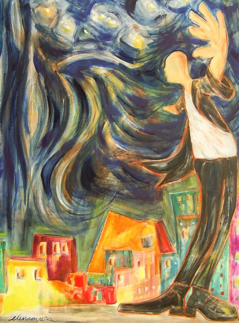 Nit simfònica Painting by Elena Musa Saatchi Art