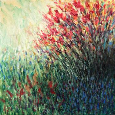 Original Abstract Garden Paintings by Gwen Duda