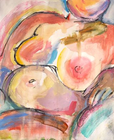 Original Abstract Nude Paintings by Gwen Duda