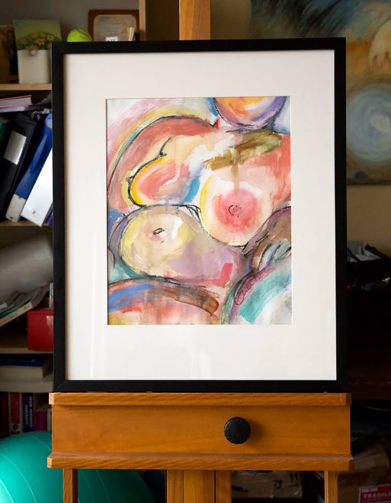 Original Abstract Nude Painting by Gwen Duda