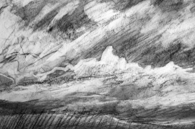 Original Expressionism Landscape Drawing by Gwen Duda