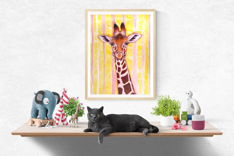 Original Expressionism Animal Painting by Gwen Duda