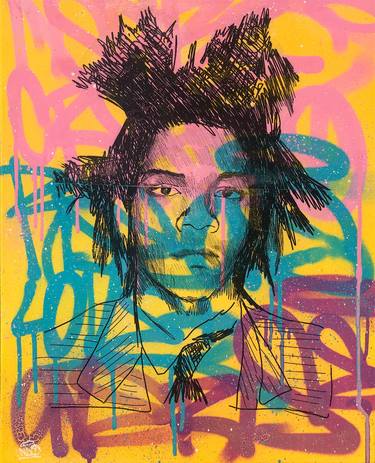 Original Abstract Expressionism Pop Culture/Celebrity Paintings by Pat Indo