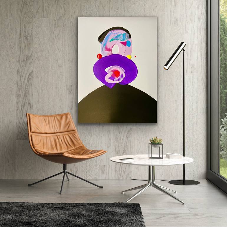 Original Abstract Portrait Painting by Jonathan Redmayne