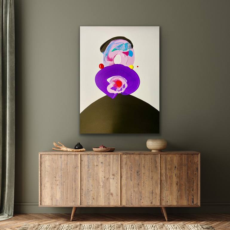 Original Abstract Portrait Painting by Jonathan Redmayne