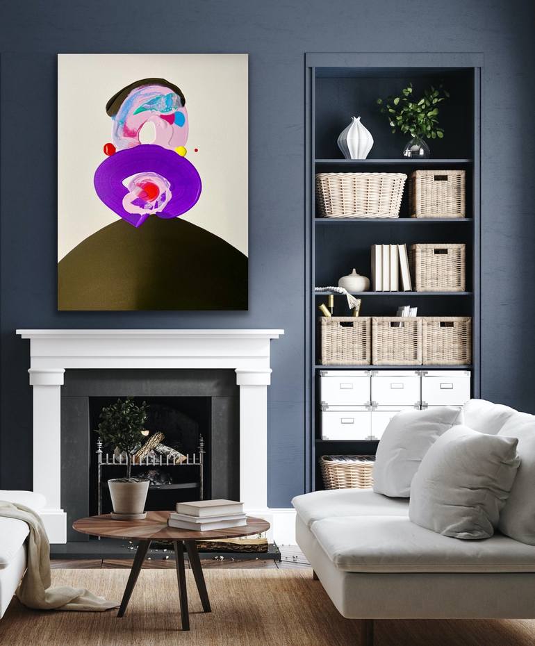 Original Abstract Portrait Painting by Jonathan Redmayne