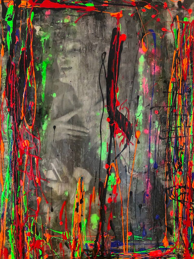 Original Conceptual Graffiti Painting by Sharon Farrelly