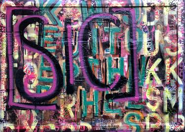 Original Conceptual Graffiti Paintings by Sharon Farrelly