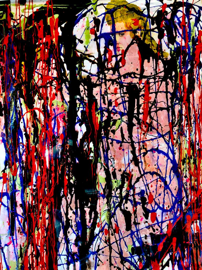 Original Conceptual Pop Culture/Celebrity Painting by Sharon Farrelly