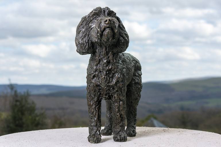 Original Fine Art Dogs Sculpture by Tanya Russell