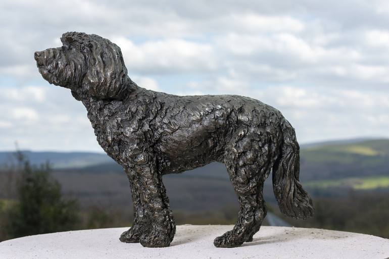 Original Fine Art Dogs Sculpture by Tanya Russell