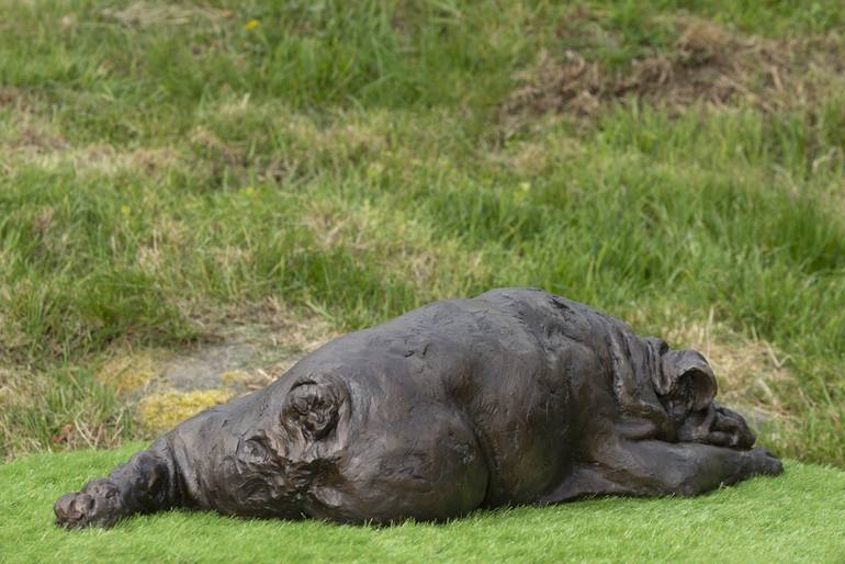 Original Other Dogs Sculpture by Tanya Russell