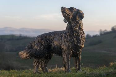 Original Fine Art Dogs Sculpture by Tanya Russell