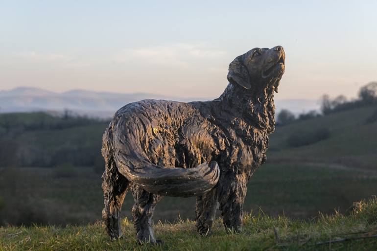 Original Fine Art Dogs Sculpture by Tanya Russell