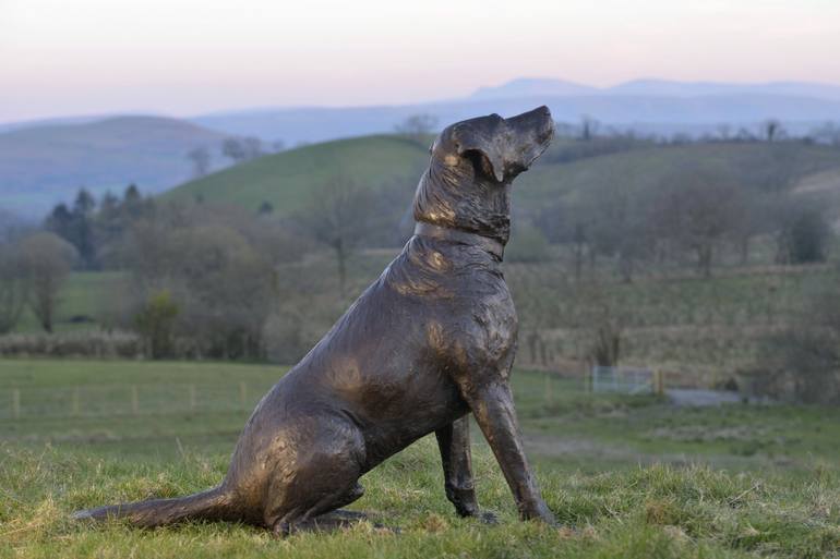 Original Fine Art Dogs Sculpture by Tanya Russell