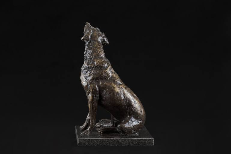 Original Realism Dogs Sculpture by Tanya Russell