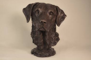 Labrador Portrait 4 (Bronze Resin statue) thumb