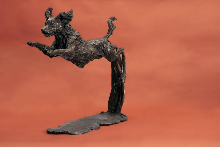 Original Dogs Sculpture by Tanya Russell